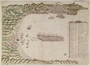 A Battle at Algiers by Spanish School